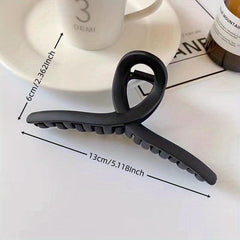 Cross Shape Grab Clip Decorative Hair Clip Plastic Solid Hair Accessories