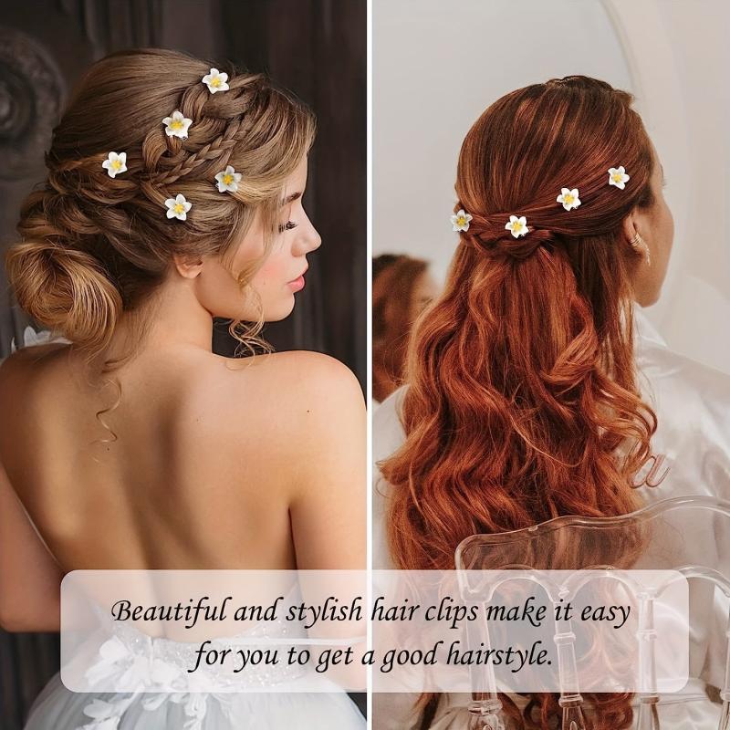 20PCS Mini Lily Flower Hair Clips Wedding Bridal Accessories