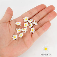 20PCS Mini Lily Flower Hair Clips Wedding Bridal Accessories