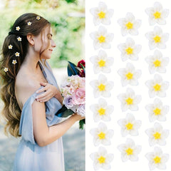 20PCS Mini Lily Flower Hair Clips Wedding Bridal Accessories