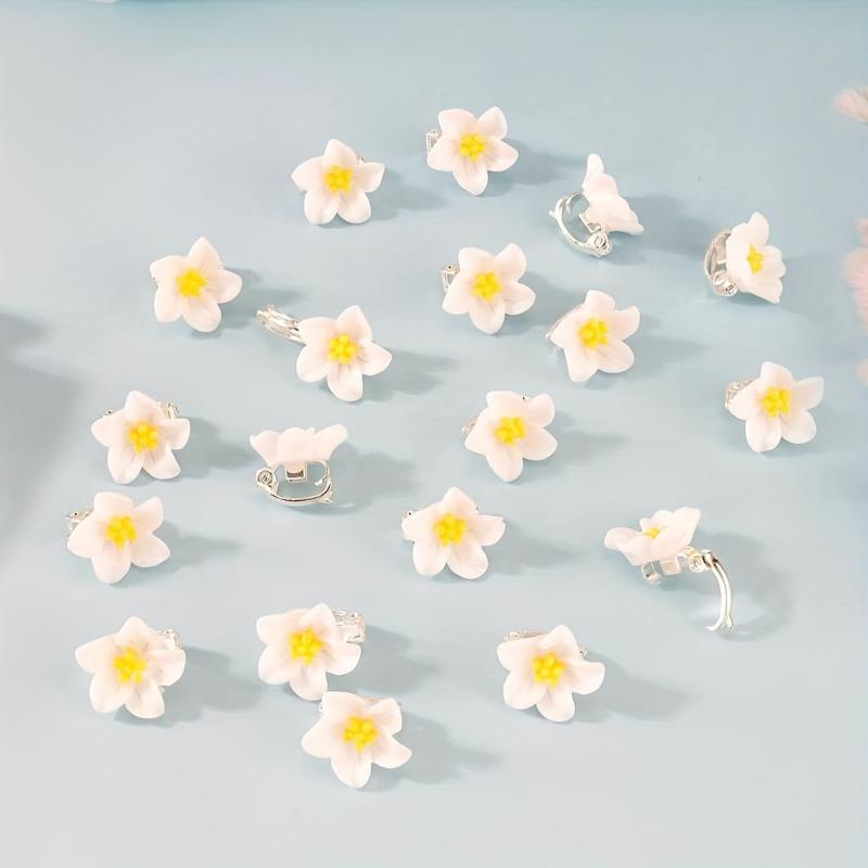20PCS Mini Lily Flower Hair Clips Wedding Bridal Accessories
