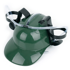 Lazy Drink Hat Bar Wedding Party Beer Hat Unique Straw Helmet Cosplay Props