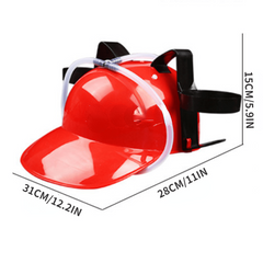 Lazy Drink Hat Bar Wedding Party Beer Hat Unique Straw Helmet Cosplay Props