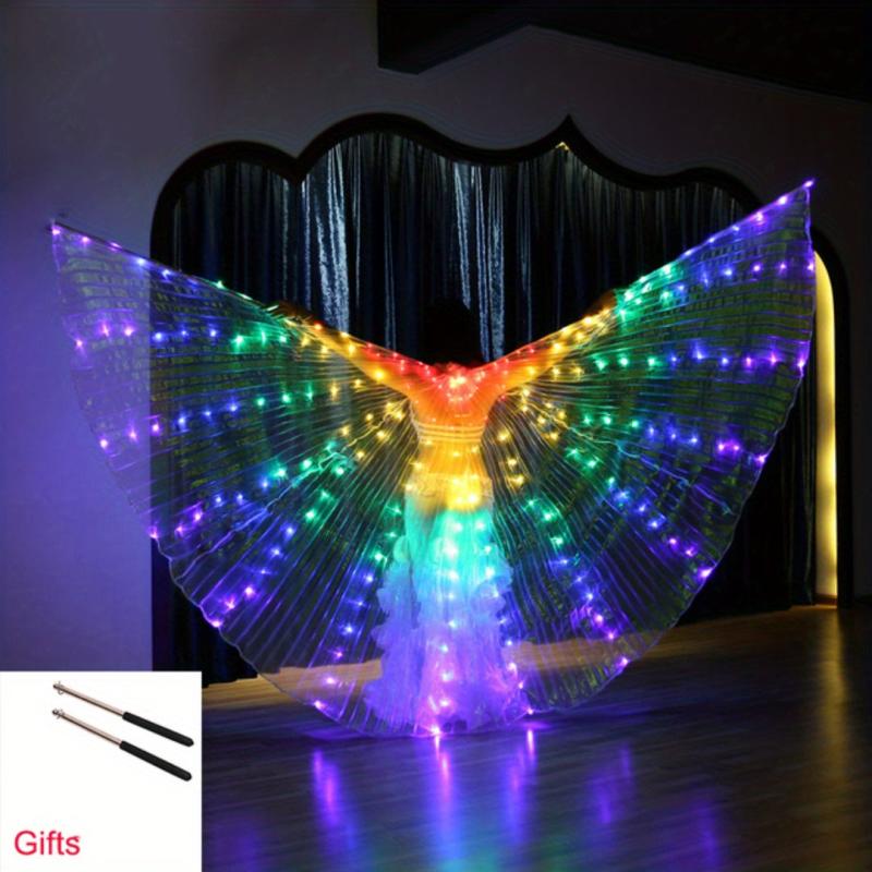 LED Isis Wings Belly Dance Accessory Costume Set for Adults