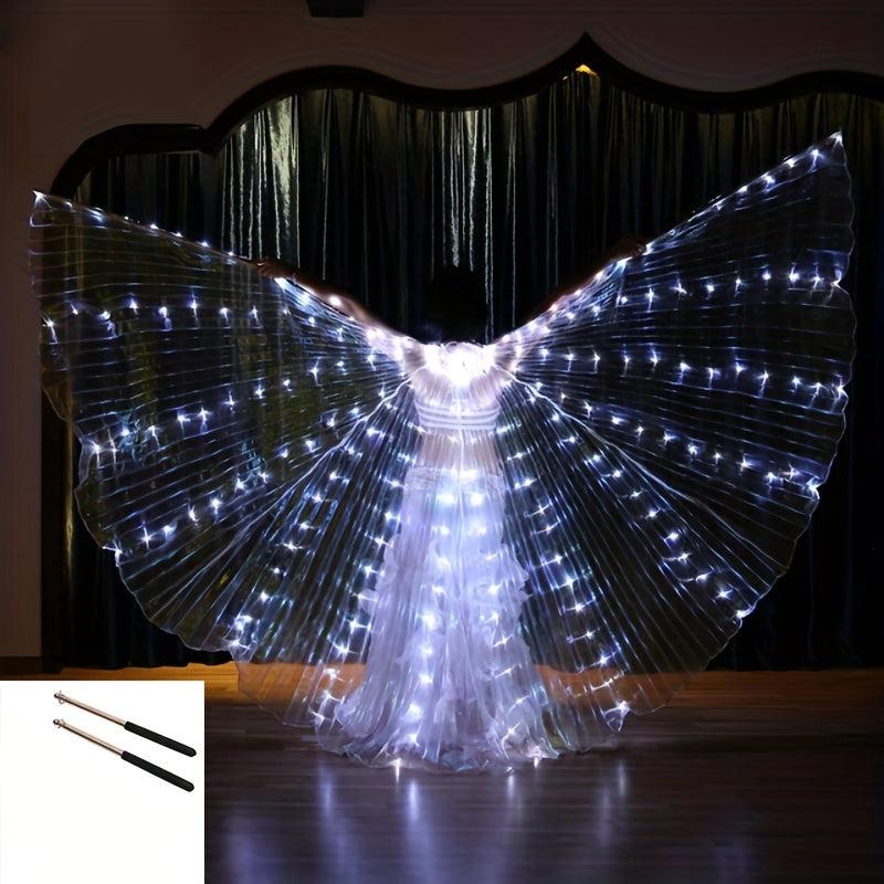 LED Isis Wings Belly Dance Accessory Costume Set for Adults
