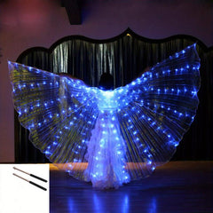 LED Isis Wings Belly Dance Accessory Costume Set for Adults