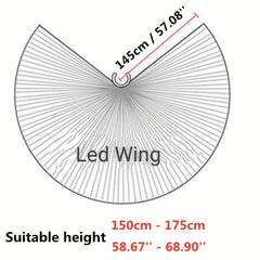 LED Isis Wings Belly Dance Accessory Costume Set for Adults