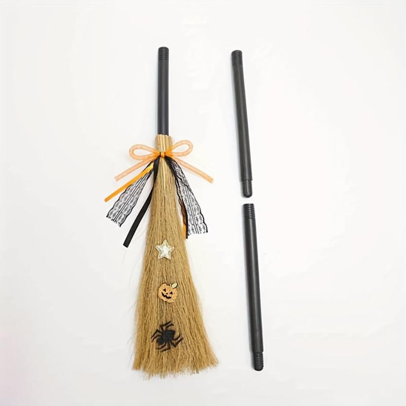 3-Color Detachable Flying Broom Witch Broom Halloween Props