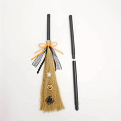 3-Color Detachable Flying Broom Witch Broom Halloween Props