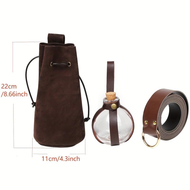 Medieval Knight Belt Set PU Leather Halloween Cosplay Costume Props