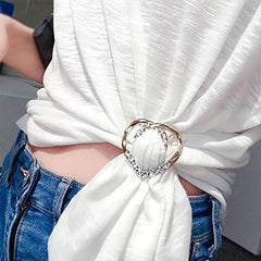 3pcs Alloy Metal T Shirt Clip Ring for Women Girls