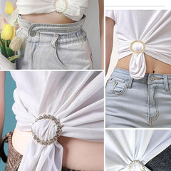 3pcs Alloy Metal T Shirt Clip Ring for Women Girls