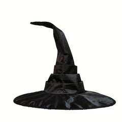 1pc Halloween Witch Hat Costume Props Party Decor Wrinkled Witch Hat