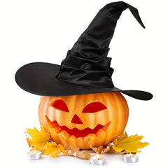 1pc Halloween Witch Hat Costume Props Party Decor Wrinkled Witch Hat