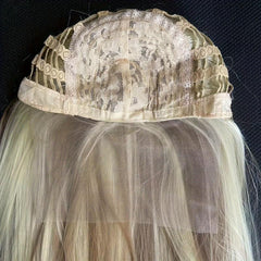 Front Lace Long Straight Gradient Synthetic Wig for Women
