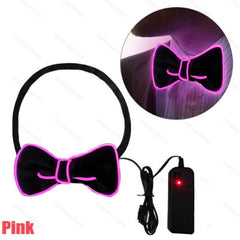 LED Bow Tie Flashing Necktie Birthday Party Wedding Christmas Halloween Cosplay