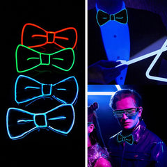 LED Bow Tie Flashing Necktie Birthday Party Wedding Christmas Halloween Cosplay