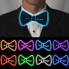 LED Bow Tie Flashing Necktie Birthday Party Wedding Christmas Halloween Cosplay