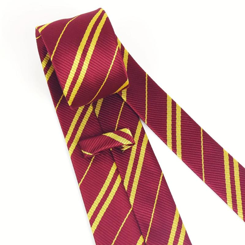 Halloween Cosplay Tie For Themed Party Costume Accessory Classic Red Necktie