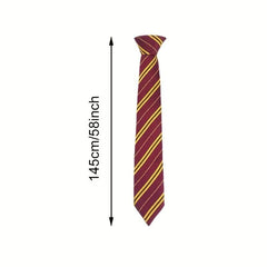 Halloween Cosplay Tie For Themed Party Costume Accessory Classic Red Necktie