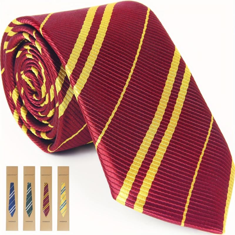 Halloween Cosplay Tie For Themed Party Costume Accessory Classic Red Necktie