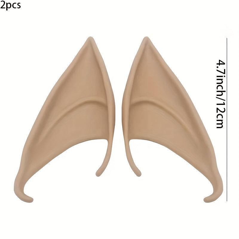 Halloween Elf Ears Latex Cosplay Props Masquerade Pointed Ears