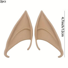 Halloween Elf Ears Latex Cosplay Props Masquerade Pointed Ears