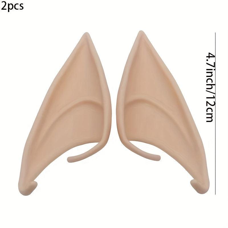Halloween Elf Ears Latex Cosplay Props Masquerade Pointed Ears