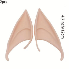 Halloween Elf Ears Latex Cosplay Props Masquerade Pointed Ears