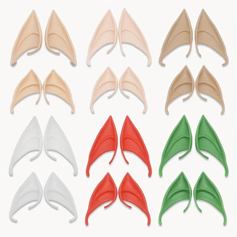Halloween Elf Ears Latex Cosplay Props Masquerade Pointed Ears