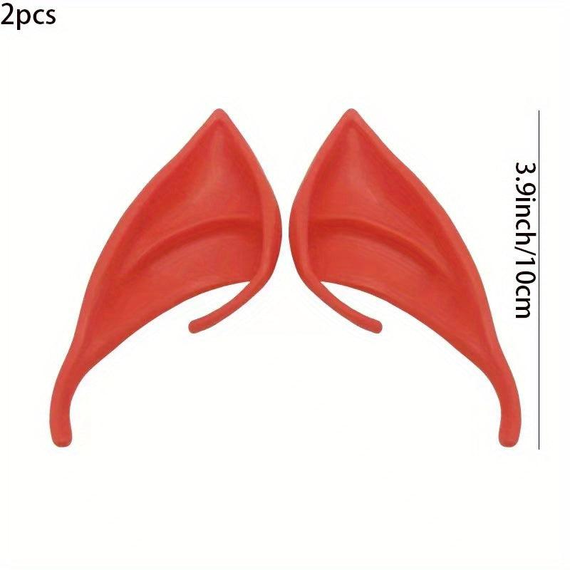 Halloween Elf Ears Latex Cosplay Props Masquerade Pointed Ears