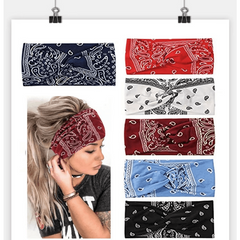 6 Pack Wide Boho Headbands For Women Soft Yoga Elastic Hair Bands