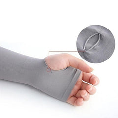 Ice Silk Sunscreen Cuff Arm Sleeves UV Protection Gloves