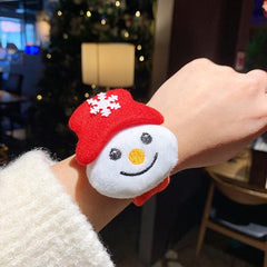 Christmas Plush Snap Ring Cartoon Doll Couple Bracelet Small Gift