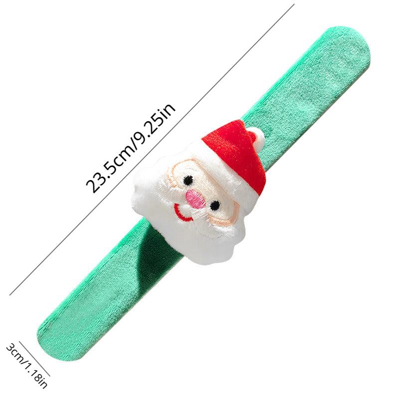 Christmas Plush Snap Ring Cartoon Doll Couple Bracelet Small Gift