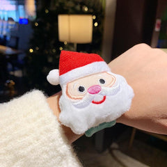 Christmas Plush Snap Ring Cartoon Doll Couple Bracelet Small Gift