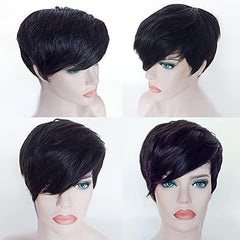 Short Curly Bangs Wig Elf Wig Natural Fluffy Synthetic Wig For Women
