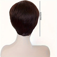 Short Curly Bangs Wig Elf Wig Natural Fluffy Synthetic Wig For Women