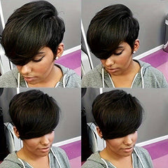 Short Curly Bangs Wig Elf Wig Natural Fluffy Synthetic Wig For Women