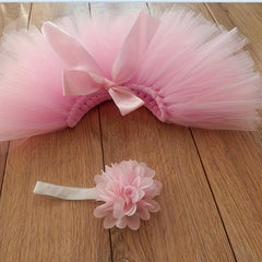 Baby Tutu Skirt Set with Bunny Ears Hairband