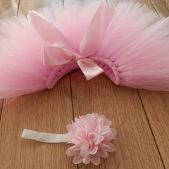 Baby Tutu Skirt Set with Bunny Ears Hairband