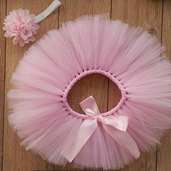 Baby Tutu Skirt Set with Bunny Ears Hairband