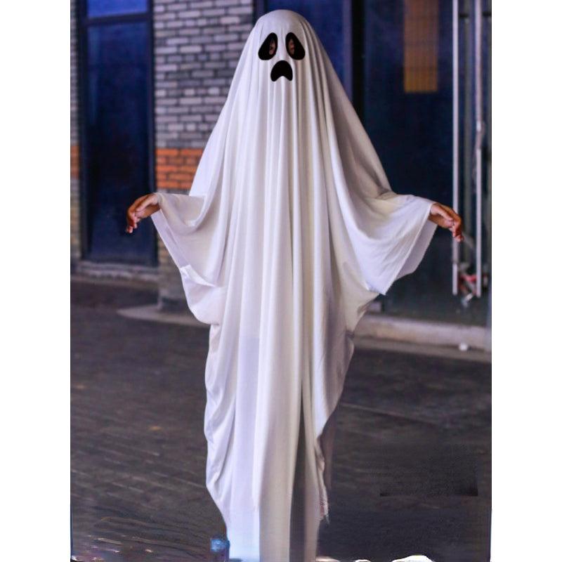 Ghost Cloak Robe Halloween Party Costume Makeup Children Adult
