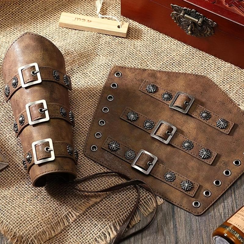 Vintage Knight Viking Style Wrist Guard For COSPLAY Stage Costume Prop