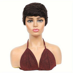 Short Curly Elf Wig Layered Synthetic Wig For Men Women