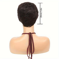 Short Curly Elf Wig Layered Synthetic Wig For Men Women