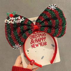 4pcs Christmas Style Headbands for Kids Holiday Party Decor