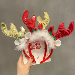 4pcs Christmas Style Headbands for Kids Holiday Party Decor