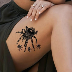Spider Pattern Temporary Tattoo Waterproof Long lasting Tattoo
