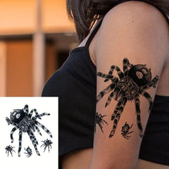 Spider Pattern Temporary Tattoo Waterproof Long lasting Tattoo
